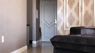 Amateur blond girl with big boobs getting fucked