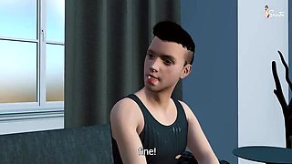 Desi Indian Stepmom Fucks Stepson's Friend in Bedroom - Hot MILF Seduction