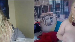 Slutty amateur flashing her big boobs in the backseat