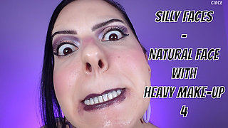 Silly Faces - Natural Face with Heavy Make-up 4