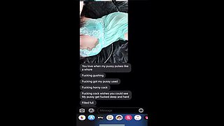 Hotwife Cheats with Sexting - Dirty Talk & Bald Pussy Action