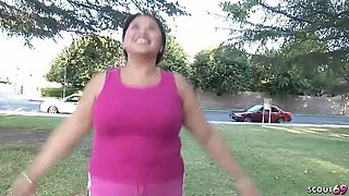 Fat BBW Wife Tricked Into Cheating Fuck During Fitness Lesson by Old Ugly Freak with Huge White Cock