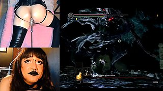 Watch brunette mistress toying her ass in fetish solo