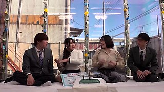 Horny busty japanese teen group sex with big black dick