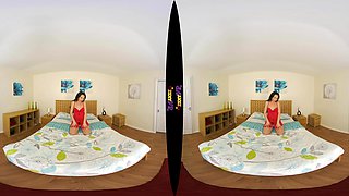 Red Hot - Brunette Milf Solo Strip - Zexyvr - Sexlikereal