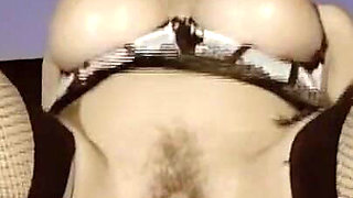 This Busty Redhead Takes It in Her Ass and Hairy Pussy