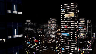 Welcome to Nexus-3: Tokyo Mode - Neon Nights with Chieko - Blowjob, Cowgirl, Assfuck & Cumshots