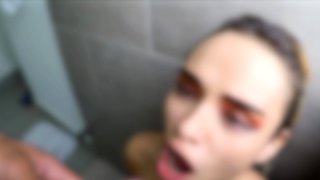 Blonde Colombian Teen Peed On By BWC