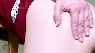 Stepmom Stuck on the Stairs Gets Her Ass Fucked and Swallows It All