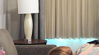 Cuckquean Selfie - Wife Watches & Films Self Being Cucked by Younger Redhead Ginger