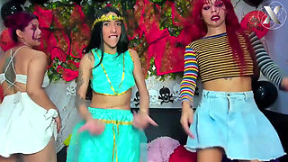 Two Little Foxes Sharing Juice!