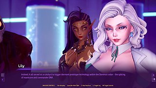 Busty anime characters in a subverse adventure