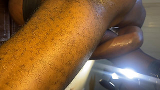 Deep Thrusting Her Well Spread Wet Juicy on a Door Sex Swing Make Her Cream on the BBC