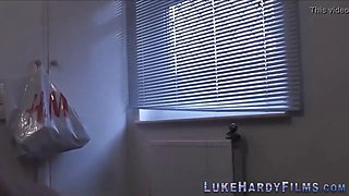 Bitch gets pussy plowed by Luke Hardy