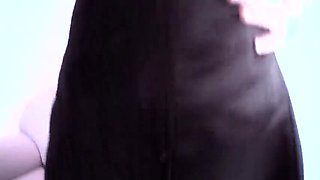 Sarina The Brunette Fucks Hard With XXL Dildo In Red Stockings - POV Sex