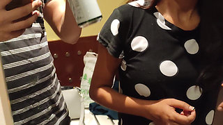 She's Getting Ready for a Party but I Fucked Her and Cum on Her Stomach