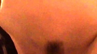 Tan stud gives a POV blowjob to his big cock