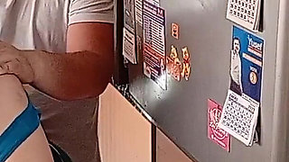 Fucking in the Kitchen with My Girlfriend's Slutty Stepmother