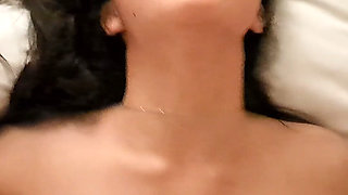 Interracial Authentic Couple - Asian Girlfriend Pleasures Her White Boyfriend - Vertical Video