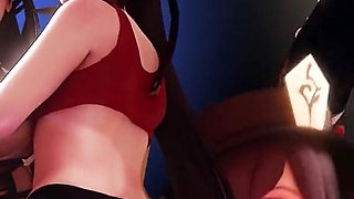 Hutao X Beidou Strap on Sex Genshin Impact Dragon Dildo Bad Dragon