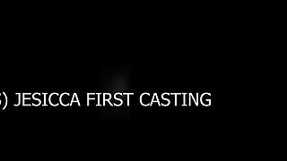Fantastic first casting audition with plump ebony milf