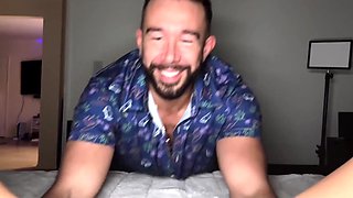 Blonde Wife's Bearded Husband Thrill: Oral, Blowjob, and Rough Doggy Ride