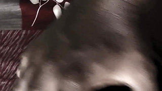 Big Breasted Desi Aunty in Black Blouse Pussy Fingered & Sucking Cock