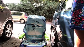 Euro amateur outdoor masturbation