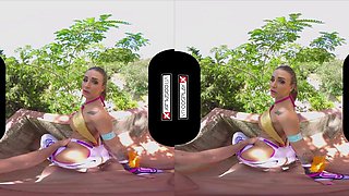 POV VR porn in 4k - amateur hardcore outdoors with busty brunette Susy gala