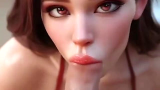 Romantic Beach FFM Threesome - Gentle Oral Loving and Warm Anal Connection