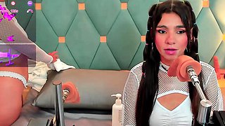 Jessy funny amateur teen brunette toying