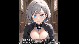 Young Horny Virgin Boy Creampie Big Tits Sacred Nun in Church