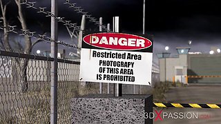 Darling's cuffed and fucked trailer