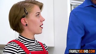 Dakota Burns Virgin Stepniece Blowjob Fucked by Sleazy Step Uncle