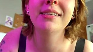 Amateur brunette Michelle with small tit