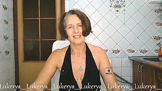 Lukerya on Webcam in Black