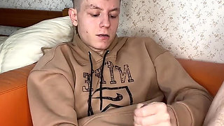 Petite Twink's Intense Jerk off Climax