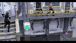 Stranded in Space - Checking Out the Cute Robot Girl