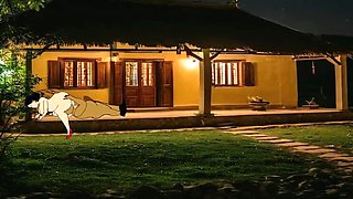 Big Ass Indian MILF Gets Fucked Hard by Servant in Front of Husband - Desi Village Outdoor Sex