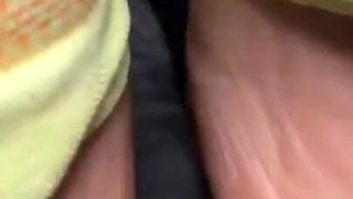 Ebony Girl Does Sock Removal to Show off Her Feet