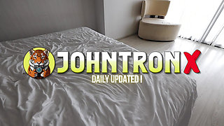 JohnTronX - Hot Asian babe takes that hard cock in many different positions