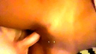 Horny Choco girlfriend pussy licked in close up in POV