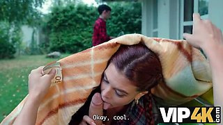 POV Cheating Girlfriend with Redhead Stranger - Outdoor Sex & Cumshot in HD 1080p