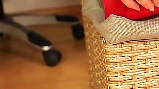 Red Stockings, High Heels & Black Leggings Tease