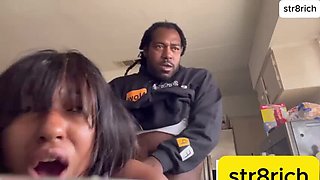 Fiji gets her tight ass and wet pussy fucked hard by Rich BBC - deep throat blowjob and doggystyle