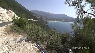 Fucking Mary Rock While She Squirt On The Island