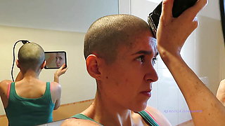 Italian Girl Shaves Her Head to Zero