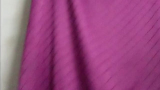 Black whore in black dress sucks tiny white cock at the hostel