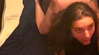 Naughty Big Ass Wife Getting Fucked by Two at the Same Time