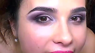 Busty Blonde Gets Dominated... Gangbang on Shiny Couch!